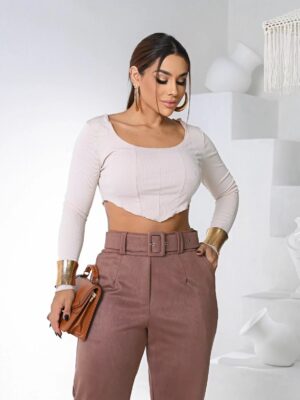 CALÇA SUEDE SCUBA PATRICIA