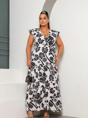 VESTIDO SILK FLOW FLORAL CURVE VIVI